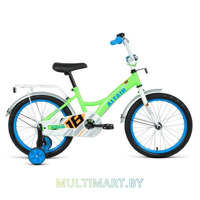 Детский велосипед Altair Kids 18 (салатовый/белый/синий, 2020)